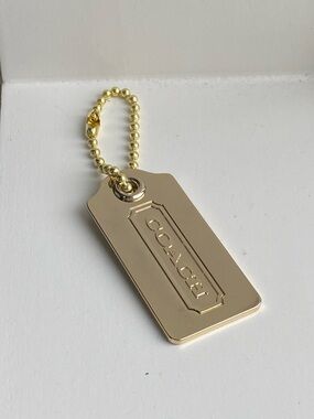 Coach Gold Metal Hangtag